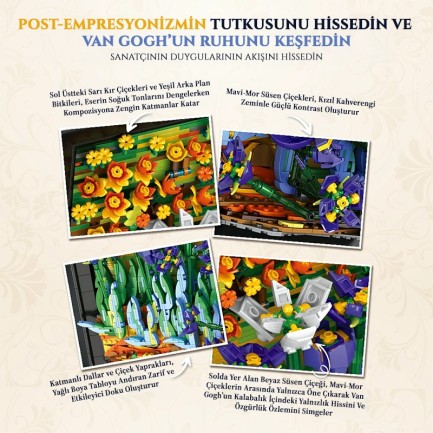 Reobrix Irises Wall Art 66701 Brick Yapım Seti - Thumbnail