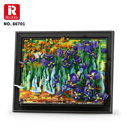 Reobrix Irises Wall Art 66701 Brick Yapım Seti - Thumbnail