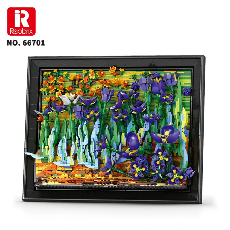 Reobrix Irises Wall Art 66701 Brick Yapım Seti