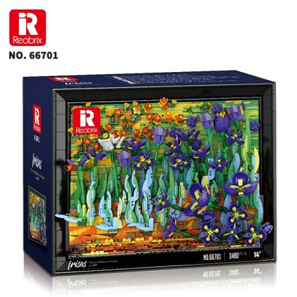 Reobrix Irises Wall Art 66701 Brick Yapım Seti - Thumbnail