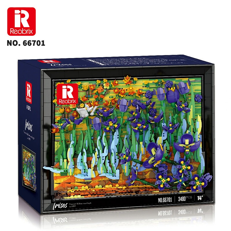 Reobrix Irises Wall Art 66701 Brick Yapım Seti