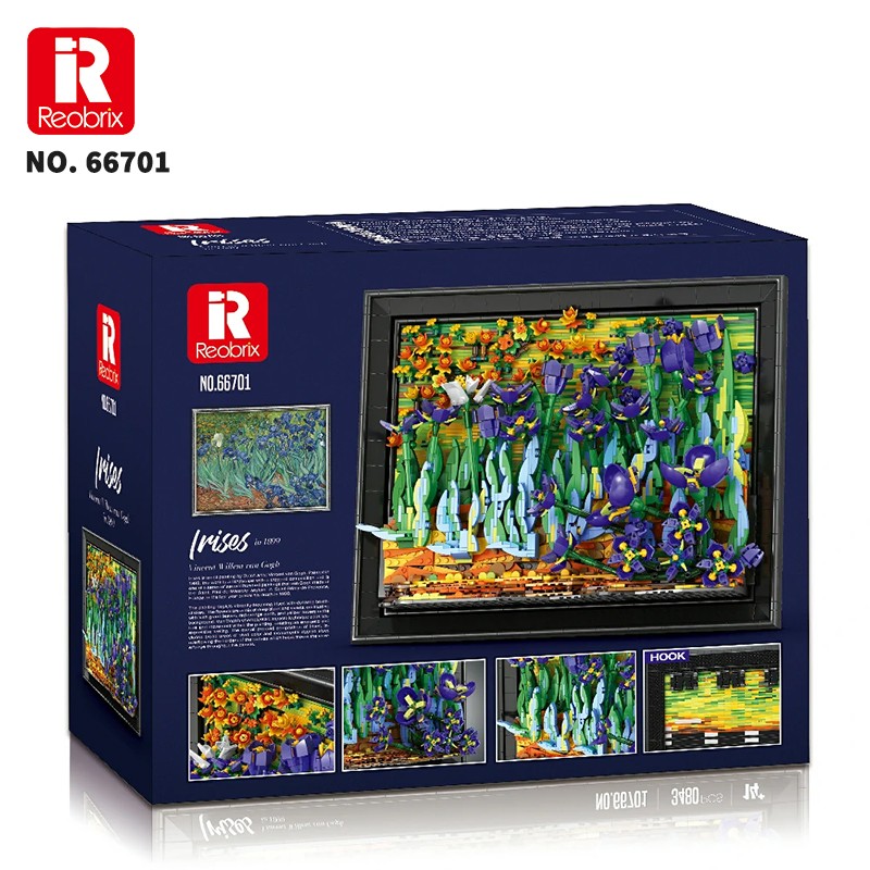 Reobrix Irises Wall Art 66701 Brick Yapım Seti