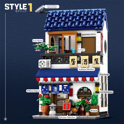 Reobrix Izakaya 66502 Brick Yapım Seti - Thumbnail