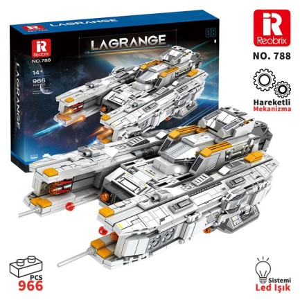Reobrix - Reobrix Lagrange Corvette Escort Boat 788 Brick Yapım Seti