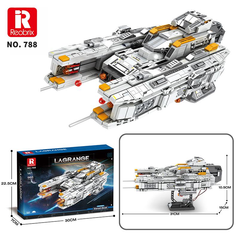 Reobrix Lagrange Corvette Escort Boat 788 Brick Yapım Seti