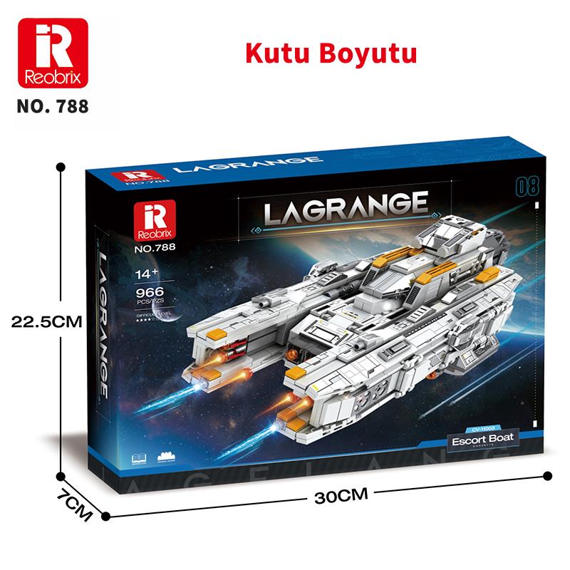 Reobrix Lagrange Corvette Escort Boat 788 Brick Yapım Seti