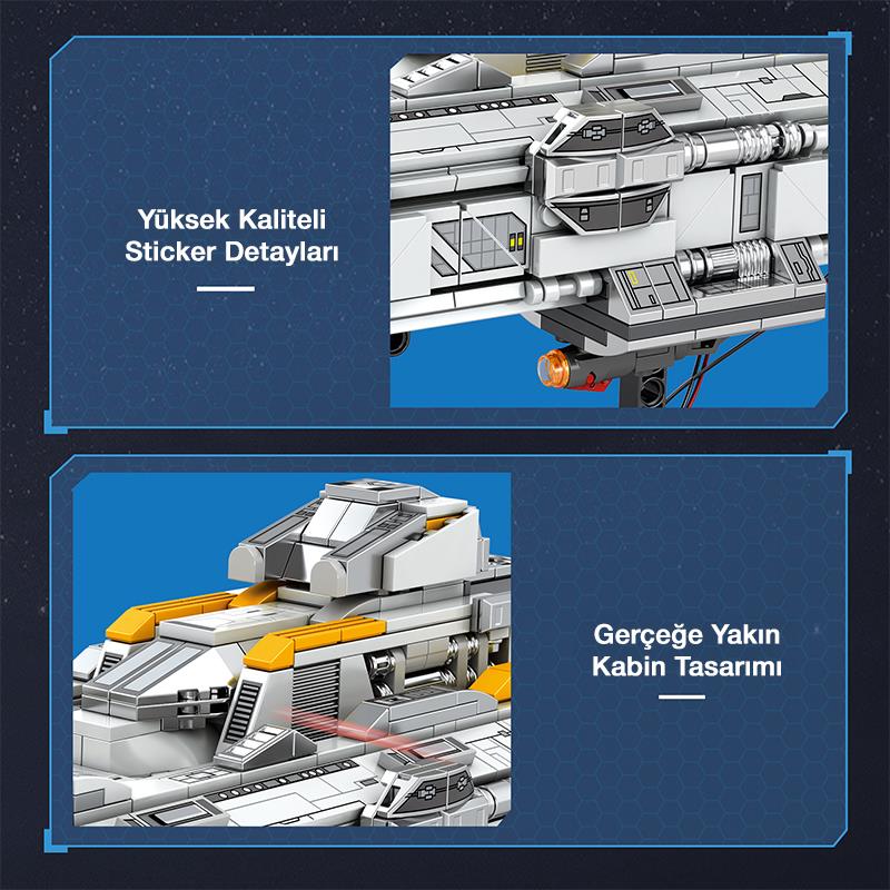 Reobrix 788 Sonsuz Evren Lagrange CV-11003 (Infinite Universe Lagrange) Yaratıcı Yapı Blok Seti Building Blocks - 966 Parça