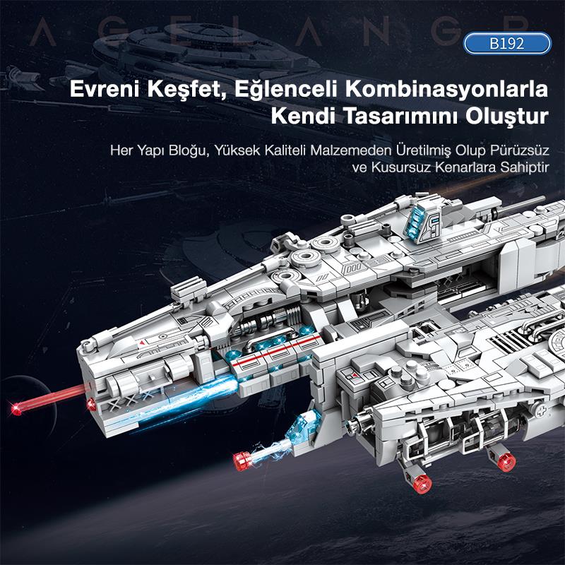 Reobrix 786 Ağır Saldırı Uçağı (Lagrange B192 New Earth Heavyattack Aircraft) Yaratıcı Yapı Blok Seti Building Blocks - 858 Parça