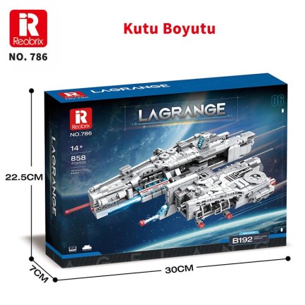 Reobrix 786 Ağır Saldırı Uçağı (Lagrange B192 New Earth Heavyattack Aircraft) Yaratıcı Yapı Blok Seti Building Blocks - 858 Parça - Thumbnail