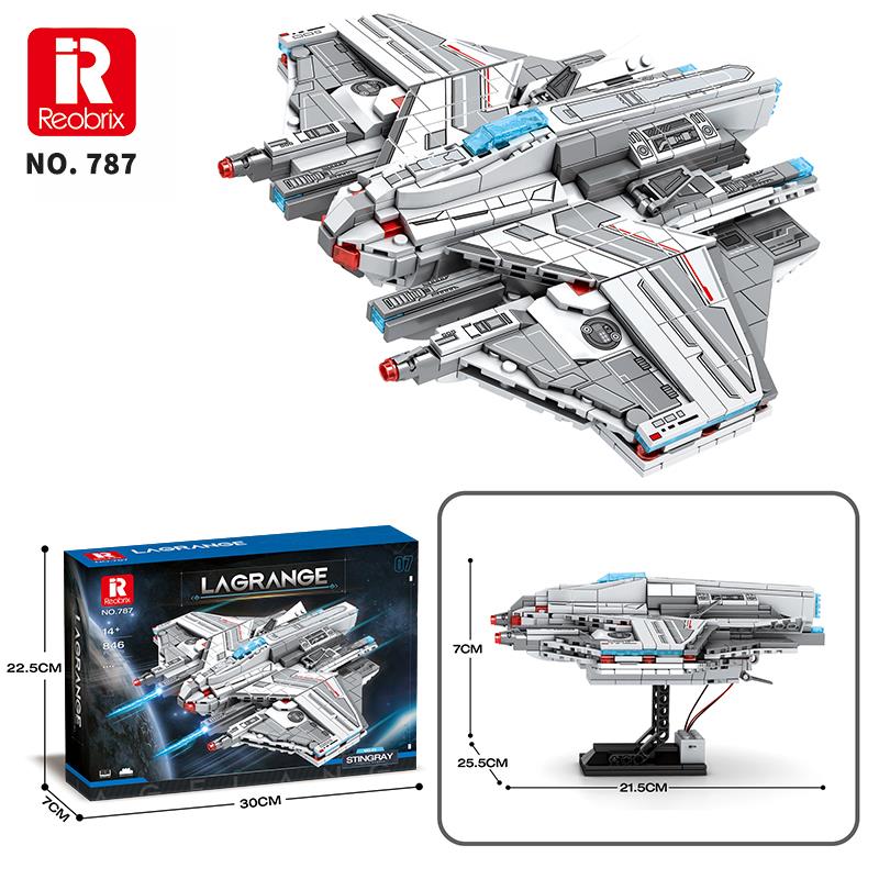 Reobrix 787 Lagrange Stingray MQ-25 Yaratıcı Yapı Blok Seti Building Blocks - 846 Parça