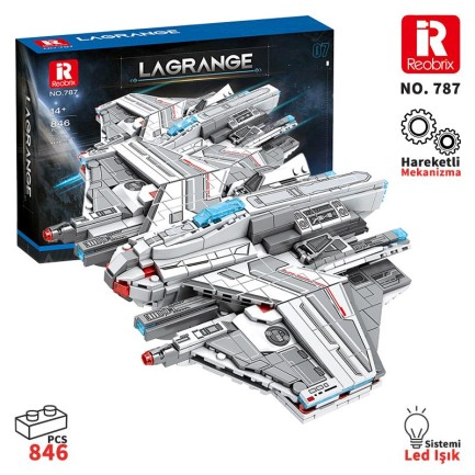 Reobrix - Reobrix 787 Lagrange Stingray MQ-25 Yaratıcı Yapı Blok Seti Building Blocks - 846 Parça