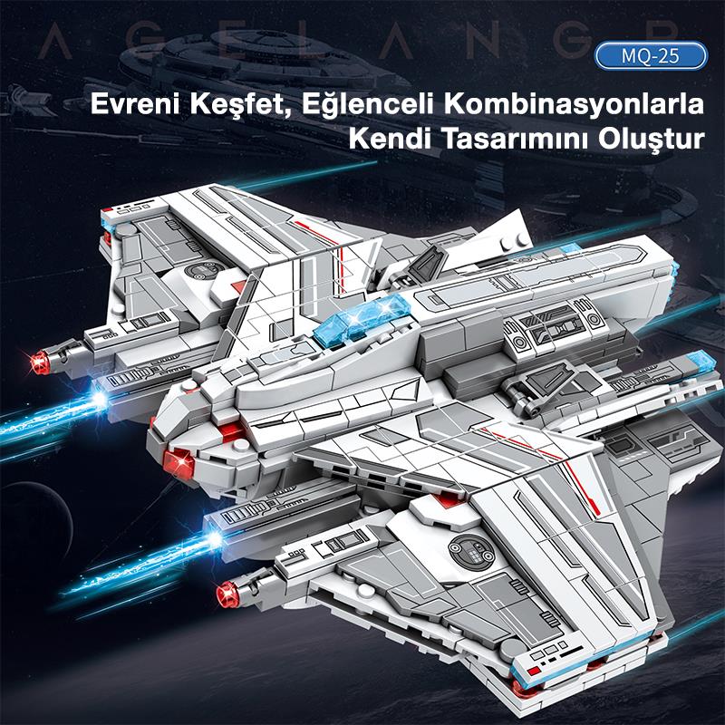 Reobrix 787 Lagrange Stingray MQ-25 Yaratıcı Yapı Blok Seti Building Blocks - 846 Parça