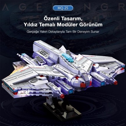 Reobrix 787 Lagrange Stingray MQ-25 Yaratıcı Yapı Blok Seti Building Blocks - 846 Parça - Thumbnail