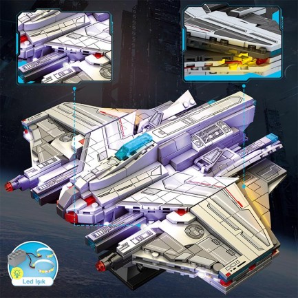 Reobrix 787 Lagrange Stingray MQ-25 Yaratıcı Yapı Blok Seti Building Blocks - 846 Parça - Thumbnail