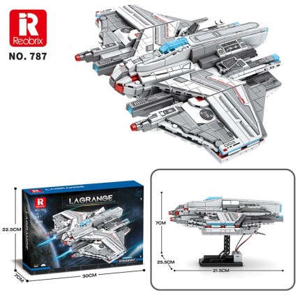 Reobrix 787 Lagrange Stingray MQ-25 Yaratıcı Yapı Blok Seti Building Blocks - 846 Parça - Thumbnail
