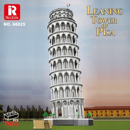 Reobrix 66025 Pisa Kulesi Yaratıcı Yapı Blok Seti Building Blocks (Leaning Tower of Pisa)-7652 Parça - Thumbnail