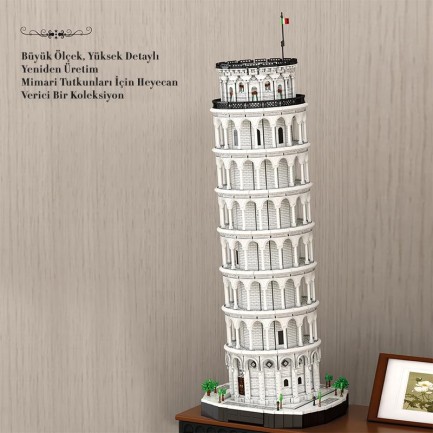 Reobrix 66025 Pisa Kulesi Yaratıcı Yapı Blok Seti Building Blocks (Leaning Tower of Pisa)-7652 Parça - Thumbnail