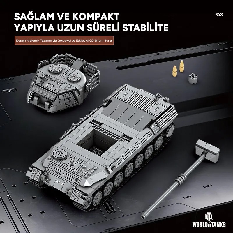 Reobrix Leopard 1 Main Battle Tank 77038 Brick Yapım Seti