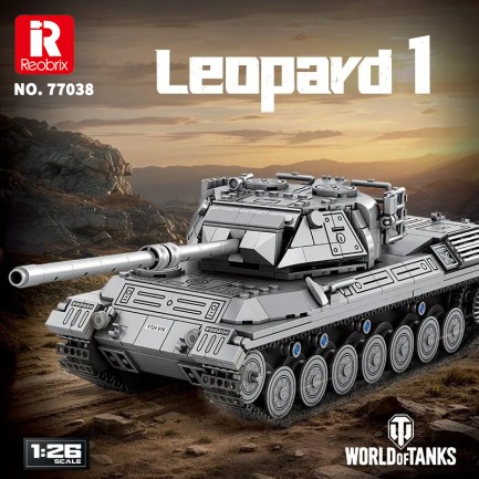 Reobrix Leopard 1 Main Battle Tank 77038 Brick Yapım Seti - Thumbnail
