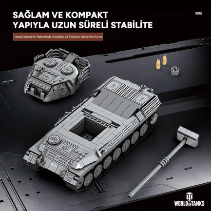Reobrix Leopard 1 Main Battle Tank 77038 Brick Yapım Seti - Thumbnail