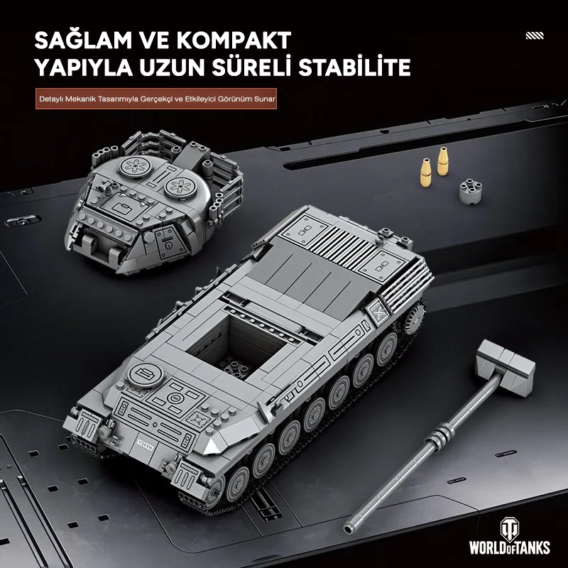 Reobrix Leopard 1 Main Battle Tank 77038 Brick Yapım Seti