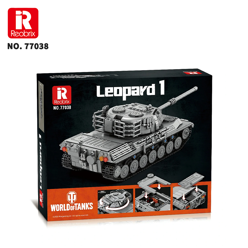Reobrix Leopard 1 Main Battle Tank 77038 Brick Yapım Seti