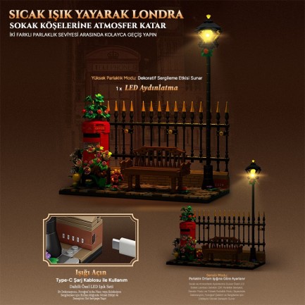 Reobrix Long Bench 66610 Brick Yapım Seti - Thumbnail