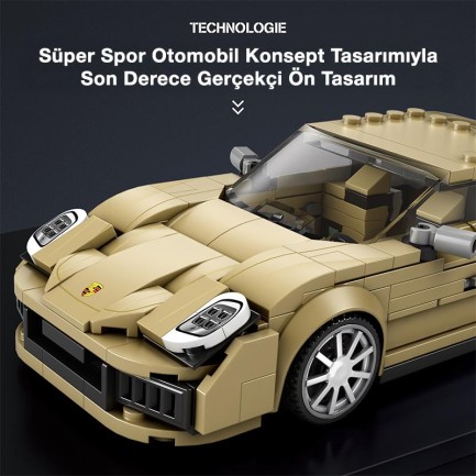 Reobrix Creator 821 Porsche Panamera Spor Araba Yaratıcı Yapı Blok Seti Building Blocks - 324 Parça - Thumbnail