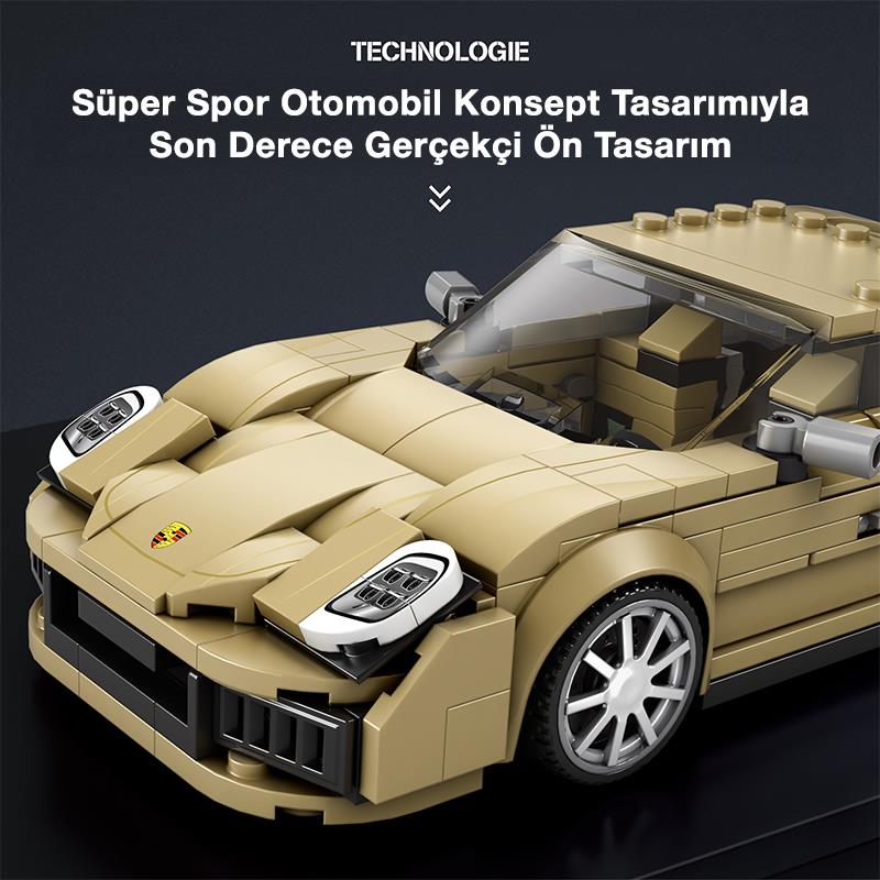 Reobrix Creator 821 Porsche Panamera Spor Araba Yaratıcı Yapı Blok Seti Building Blocks - 324 Parça