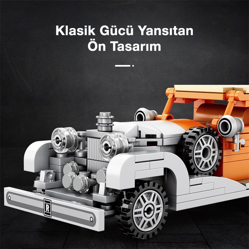 Reobrix Creator 810 Rolls Royce Phantom II Saloon Car Spor Araba Yaratıcı Yapı Blok Seti Building Blocks - 304 Parça