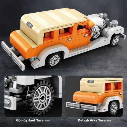 Reobrix Creator 810 Rolls Royce Phantom II Saloon Car Spor Araba Yaratıcı Yapı Blok Seti Building Blocks - 304 Parça - Thumbnail