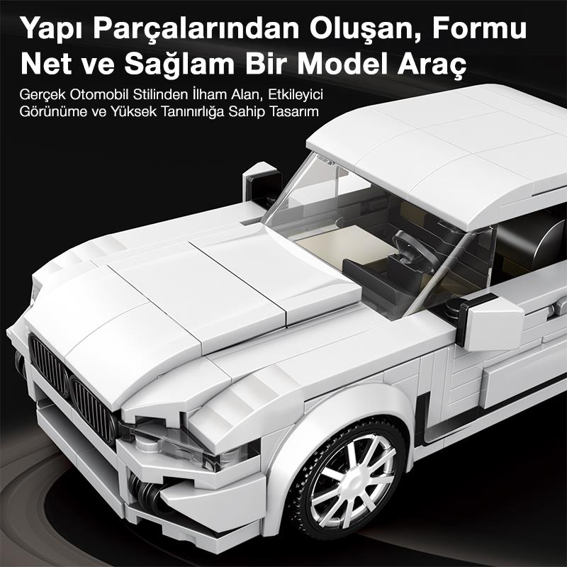 Reobrix Creator 819 BMW M760 Spor Araba Yaratıcı Yapı Blok Seti Building Blocks - 398 Parça
