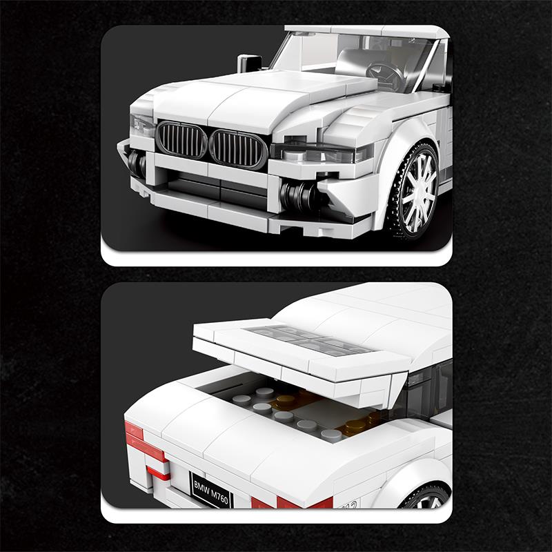 Reobrix Creator 819 BMW M760 Spor Araba Yaratıcı Yapı Blok Seti Building Blocks - 398 Parça
