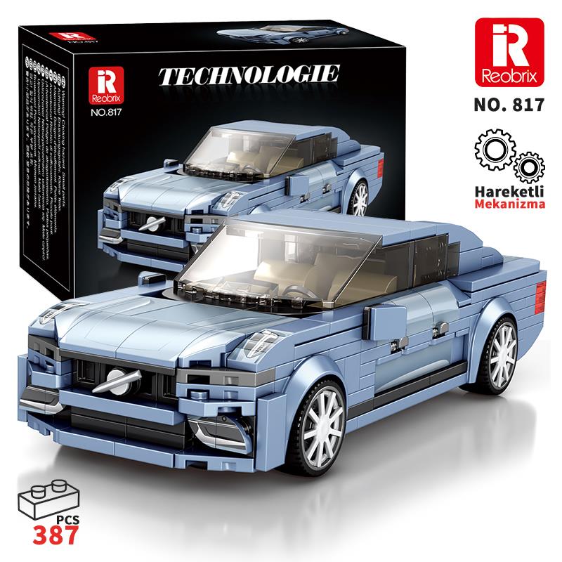 Reobrix Luxury Sedan Car Volvo S90 817 Brick Yapım Seti