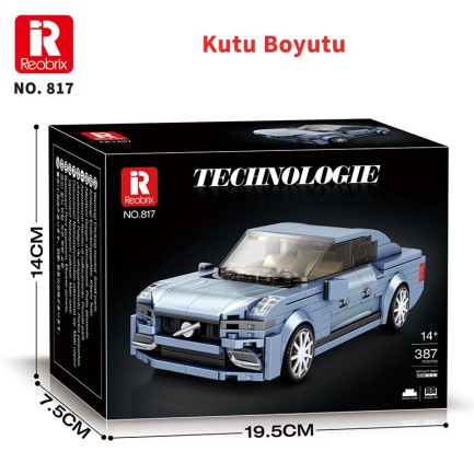 Reobrix Luxury Sedan Car Volvo S90 817 Brick Yapım Seti - Thumbnail