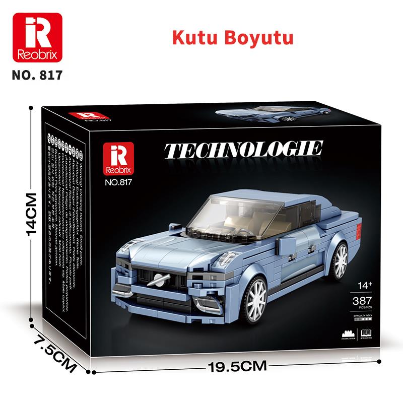 Reobrix Luxury Sedan Car Volvo S90 817 Brick Yapım Seti