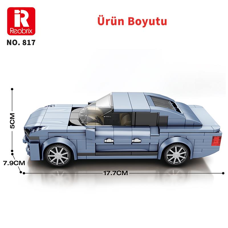 Reobrix Luxury Sedan Car Volvo S90 817 Brick Yapım Seti