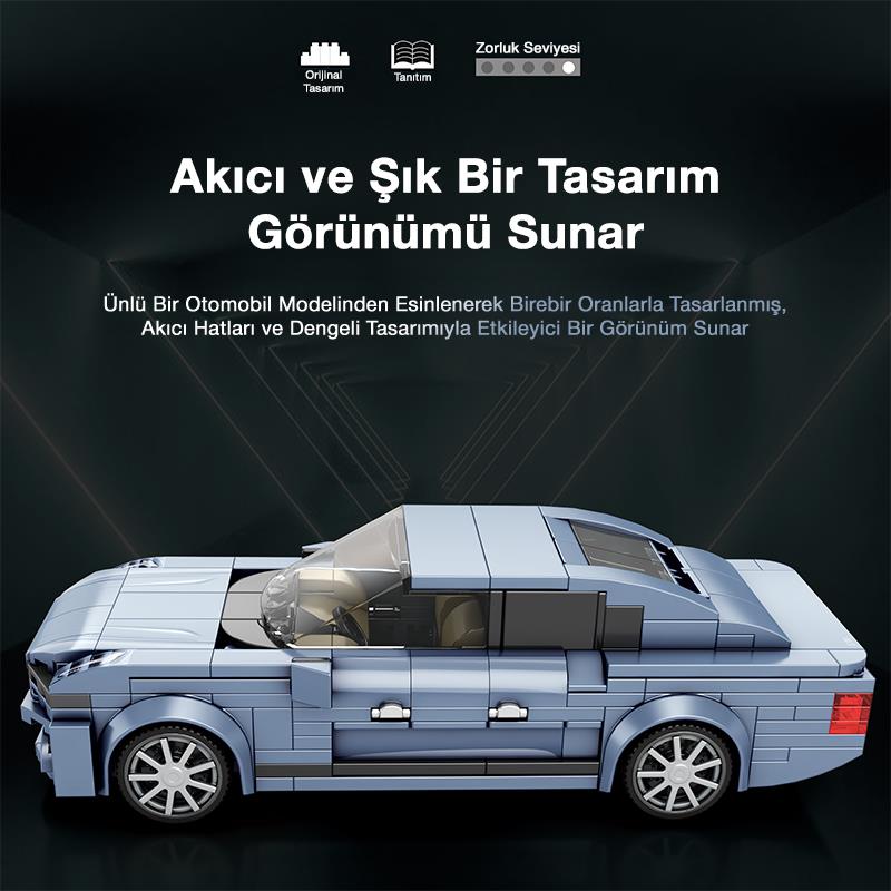 Reobrix Luxury Sedan Car Volvo S90 817 Brick Yapım Seti