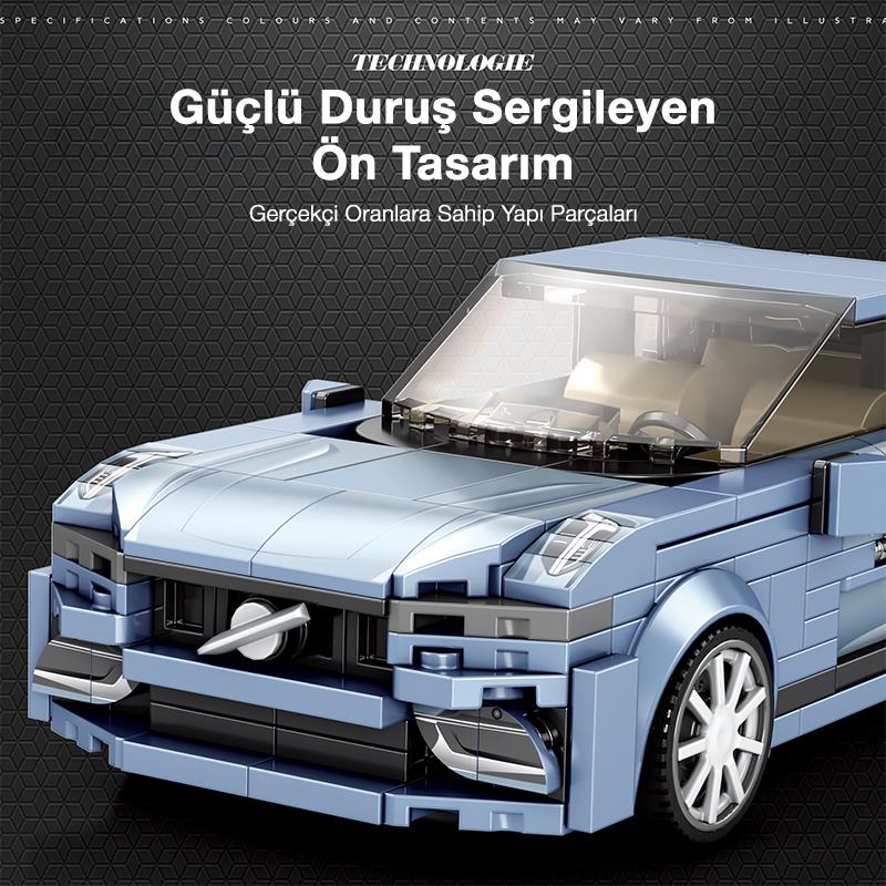 Reobrix Luxury Sedan Car Volvo S90 817 Brick Yapım Seti