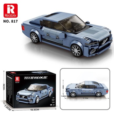 Reobrix Luxury Sedan Car Volvo S90 817 Brick Yapım Seti - Thumbnail