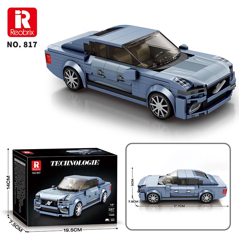 Reobrix Luxury Sedan Car Volvo S90 817 Brick Yapım Seti