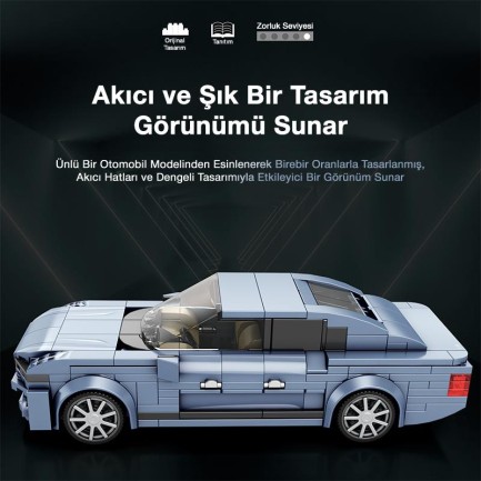Reobrix Luxury Sedan Car Volvo S90 817 Brick Yapım Seti - Thumbnail
