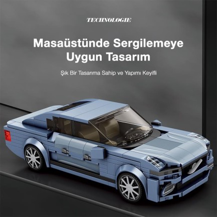 Reobrix Luxury Sedan Car Volvo S90 817 Brick Yapım Seti - Thumbnail