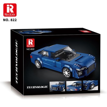 Reobrix Luxury Sports Sedan Car Audi A6 822 Brick Yapım Seti - Thumbnail