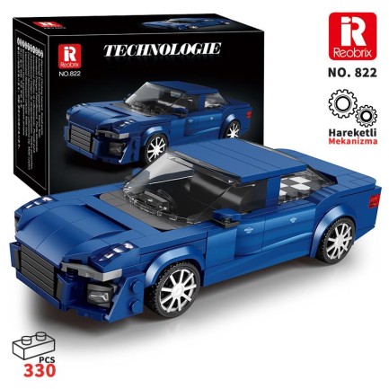 Reobrix - Reobrix Creator 822 Audi A6 Spor Araba Yaratıcı Yapı Blok Seti Building Blocks - 330 Parça