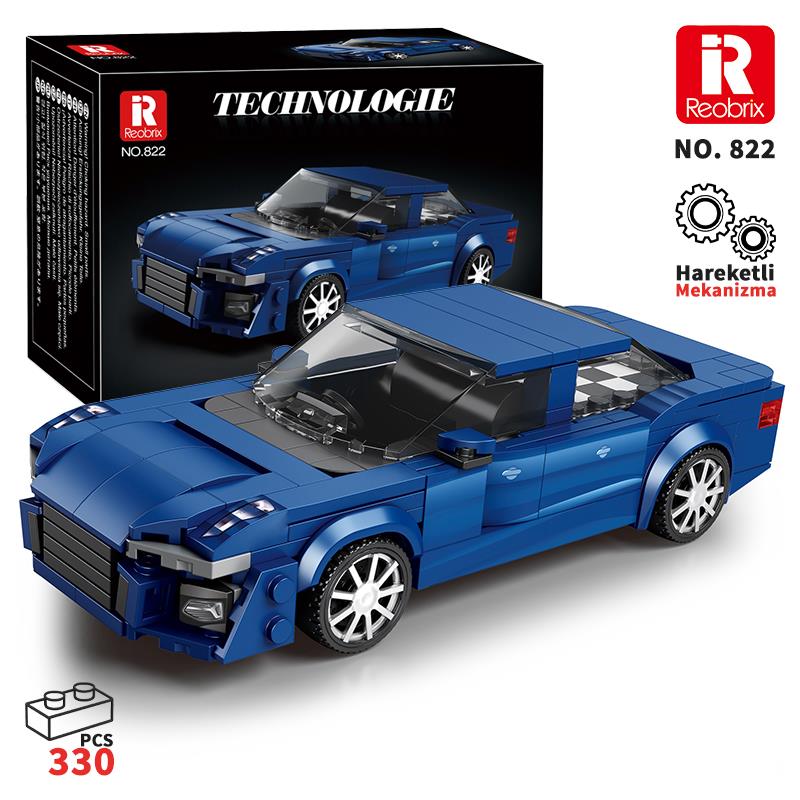 Reobrix Creator 822 Audi A6 Spor Araba Yaratıcı Yapı Blok Seti Building Blocks - 330 Parça