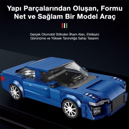 Reobrix Creator 822 Audi A6 Spor Araba Yaratıcı Yapı Blok Seti Building Blocks - 330 Parça - Thumbnail