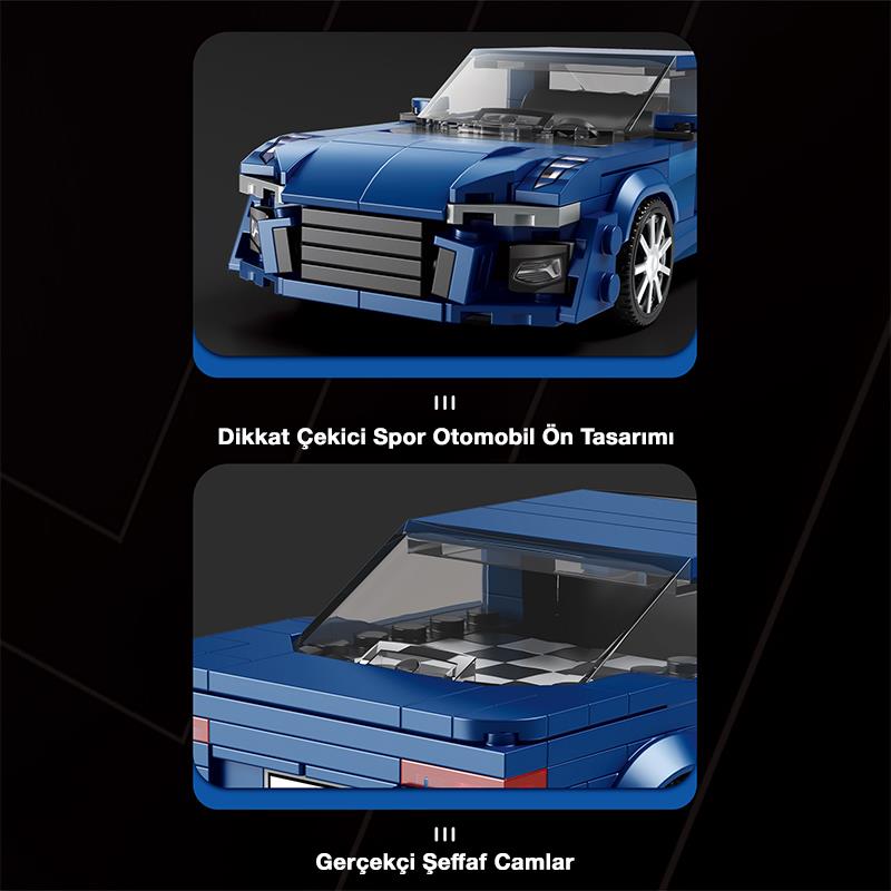 Reobrix Creator 822 Audi A6 Spor Araba Yaratıcı Yapı Blok Seti Building Blocks - 330 Parça