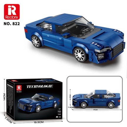Reobrix Creator 822 Audi A6 Spor Araba Yaratıcı Yapı Blok Seti Building Blocks - 330 Parça - Thumbnail