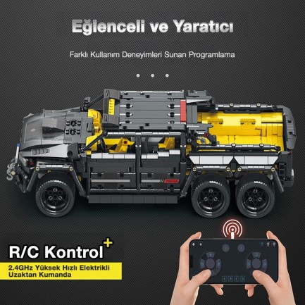 Reobrix Technic 11001-D Mercedes Benz G700 Brabus Araba 6x6 Motor&Kumanda Yaratıcı Yapı Blok Seti Building Block 2162Parça - Thumbnail